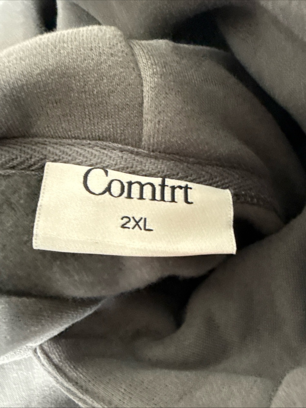 New Men’s Comfrt Signature Hoodie Adult 2XL Steel Gray Minimalist Athletic - Picture 5 of 8